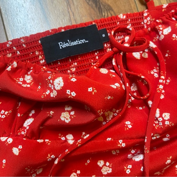 Realisation Par Inez Dress in Ammi Red Floral Size S - Picture 4 of 14